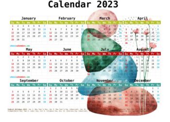 Pretty 2023 Calendar Printable Free