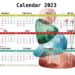 Pretty 2023 Calendar Printable Free