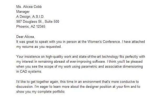 Cad Designer Cover Letter