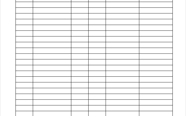 Sign in Sheet Pdf