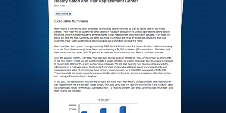 Hair Salon Business Plan