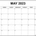 Printable Calendar 2023 May