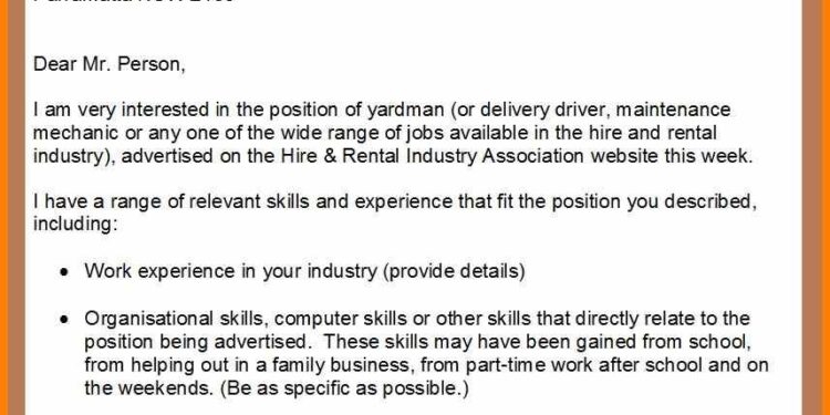 Good Cover Letter Examples