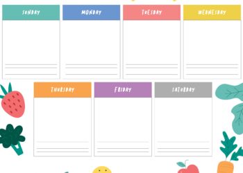Weekly Agenda Template