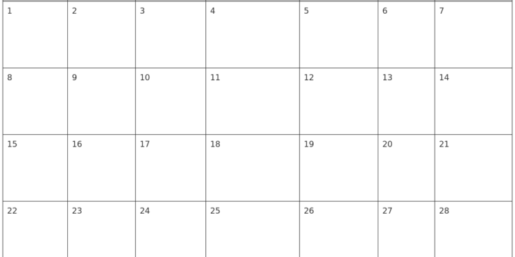 January 2023 Monthly Calendar Printable