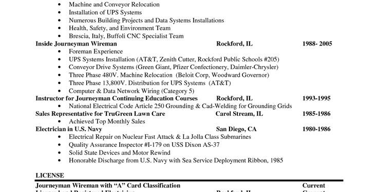 Industrial Electrician Resume