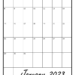Printable Blank Monthly Calendar 2023