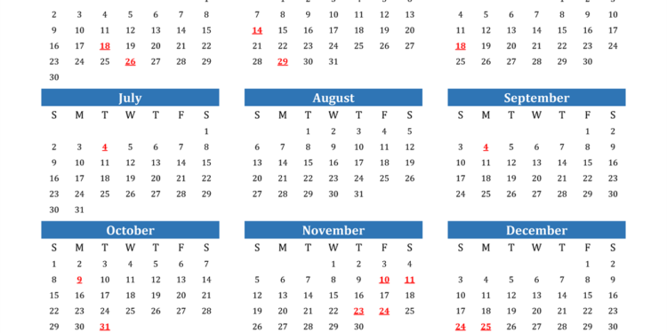 Printable Calendar For Year 2023 United States With Holidays