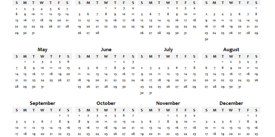Free Printable Wallet Size Calendar 2023