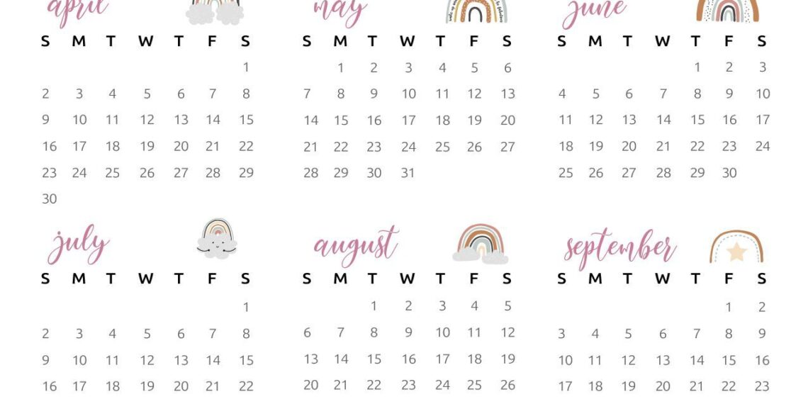 Kawaii Calendar 2023 Printable