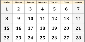 Free Printable Monthly Calendar January 2023