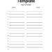 Blank Sign Up Sheet