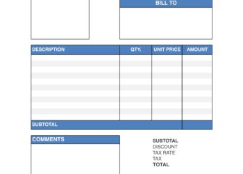 Printable Invoice Templates