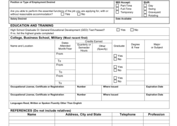 Generic Application Form