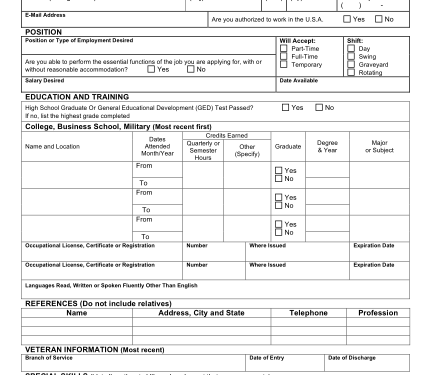 Generic Application Form