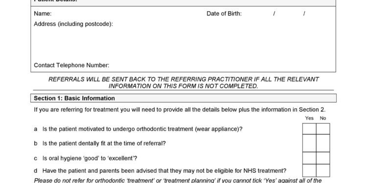 Referral Form Templates